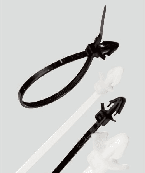 Push-mount ties