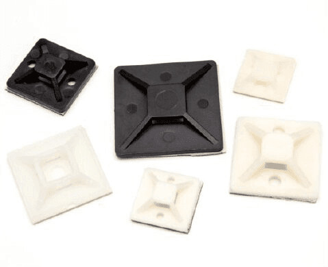 Adhesive tie mounts