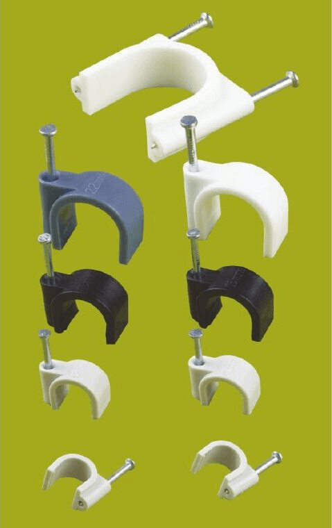 Nail-in cable clips